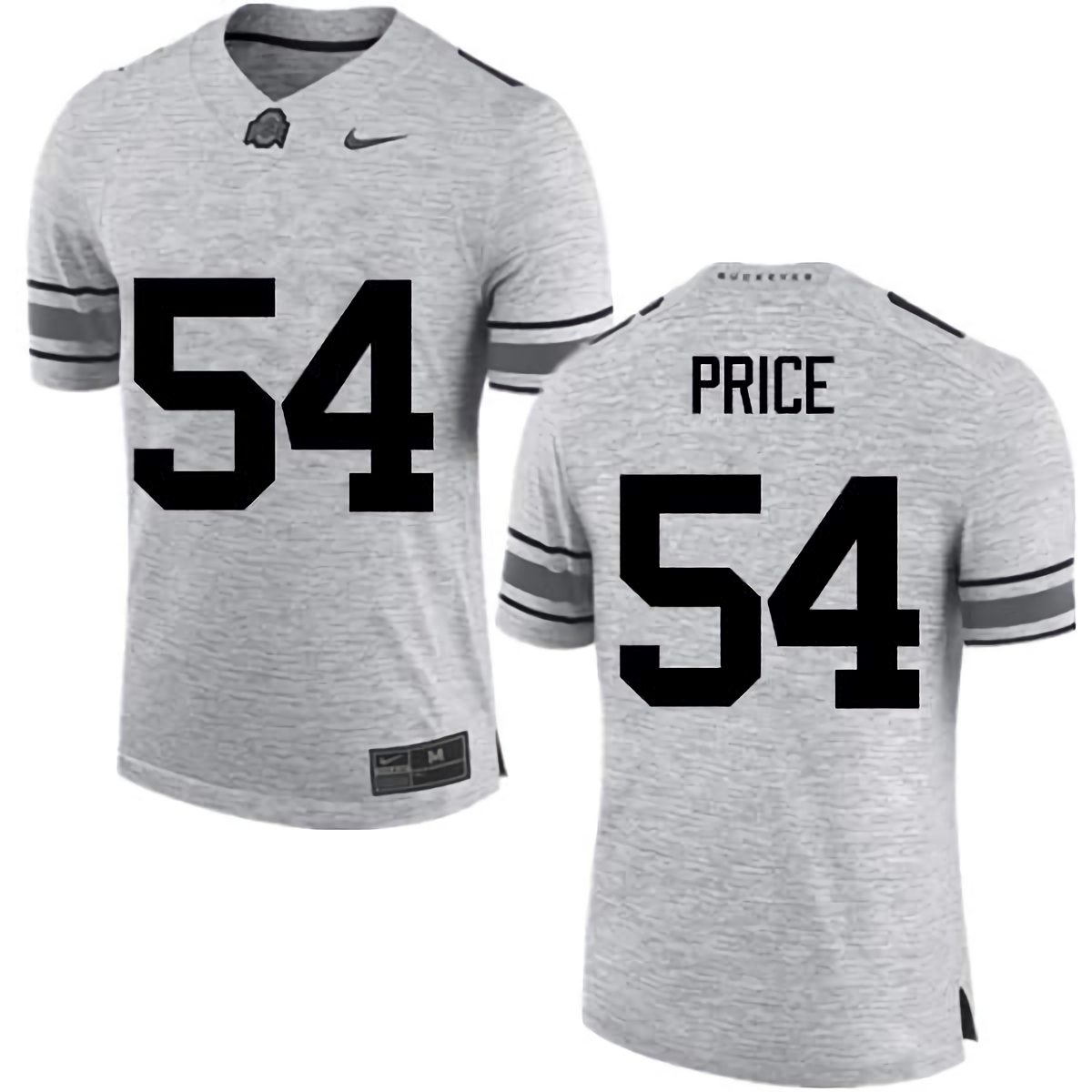 Billy Price Ohio State Buckeyes Men's NCAA #54 Nike Gray College Stitched Football Jersey EOB6056XP